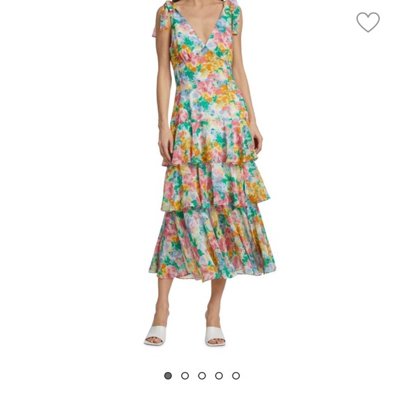 Floral Multicolor Ruffle Dress - Picture 3 of 4